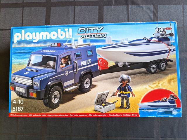 *Playmobil 5187 Policía+lancha