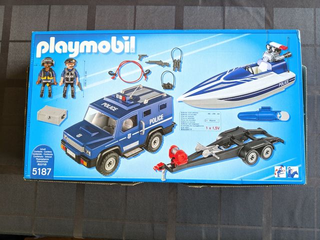 *Playmobil 5187 Policía+lancha