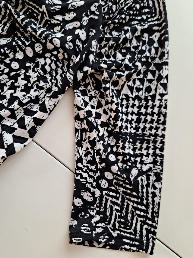 Vestido blanco y negro