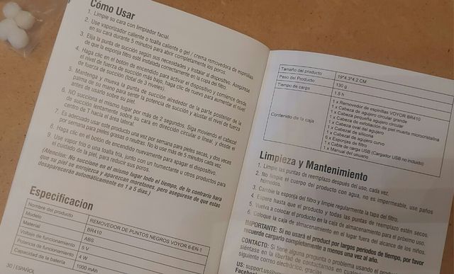 NUEVO Eliminador espinillas y poros