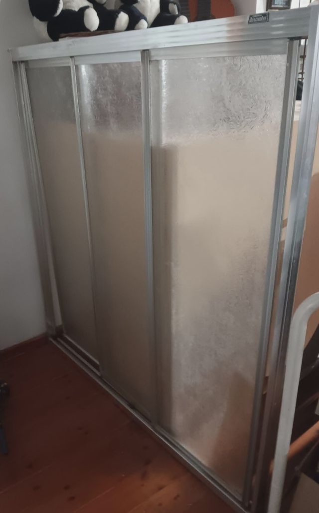 Mampara baño 3 puertas correderas
