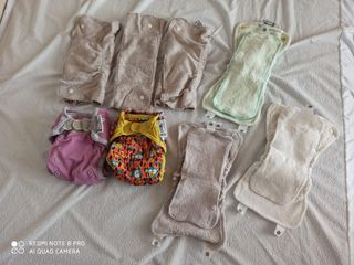 Lote de pañales de tela