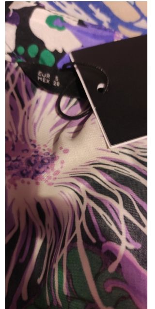 Vestido estampado flores S