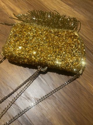 Bolsito lentejuelas Zara