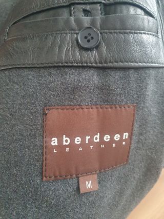 Chaqueta piel negra hombre