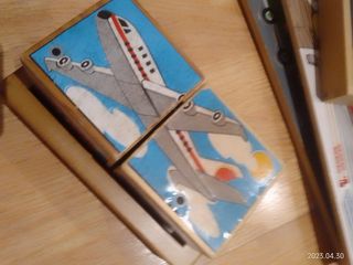 Puzzle antiguo dos piezas vehículos con sonido