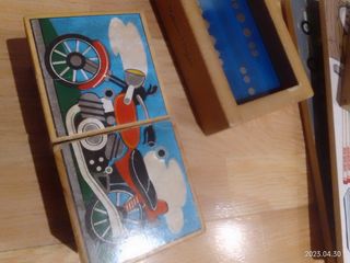 Puzzle antiguo dos piezas vehículos con sonido