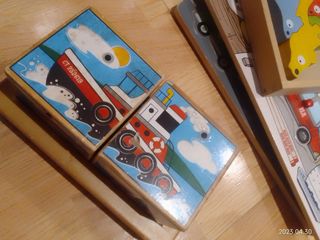 Puzzle antiguo dos piezas vehículos con sonido