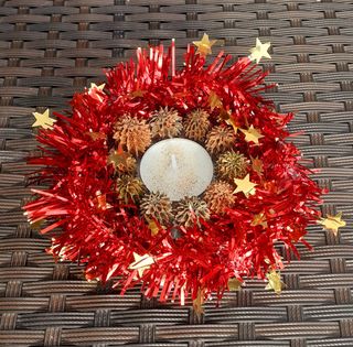 Candela centrotavola Natale