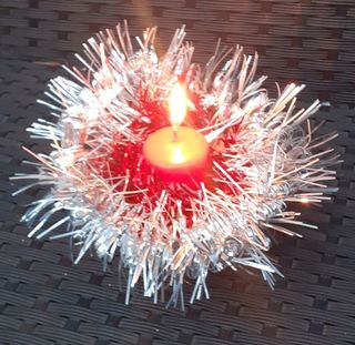 Candela centrotavola Natale