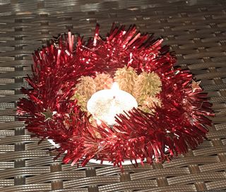 Candela centrotavola Natale