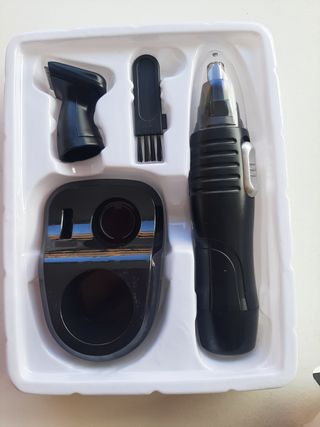 Recortador vello facial con accesorios