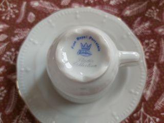 Juego de café porcelana filo d'oro 10 tazas