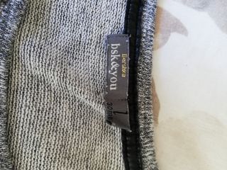 Jersey fino gris con coderas talla L nuevo