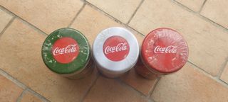 coca cola  3 barattoli merry critsmas 