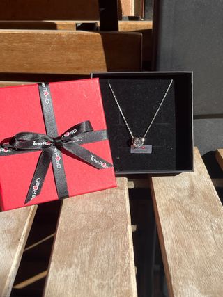 collar de corazon plata