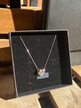 collar de corazon plata