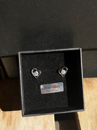 pendientes de plata corazon