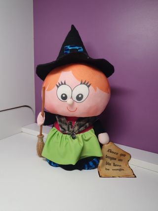 Peluche bruja Halloween
