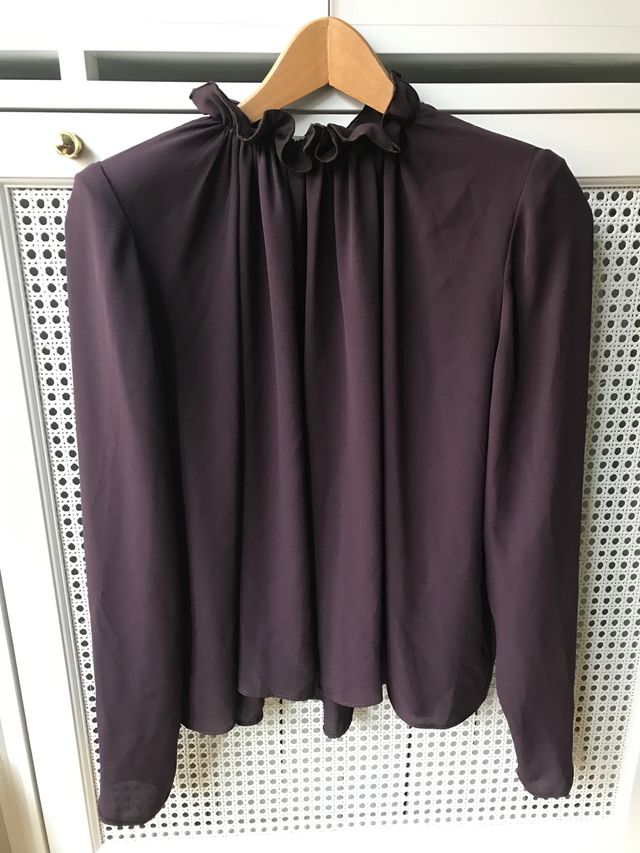 Top modelo Ophira de Victoria en gasa marrón