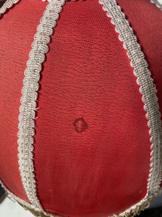 LAMPARA MESA VINTAGE CON TULIPA VICTORIANA Y PIE M