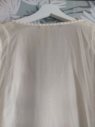 Blusa Seda Zara Bordada Premiun