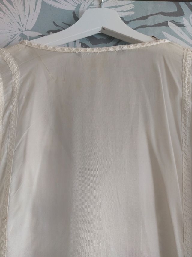 Blusa Seda Zara Bordada Premiun