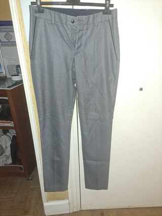 Pantalon de traje gris