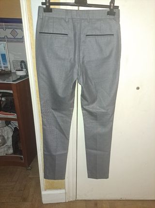 Pantalon de traje gris