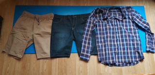 PANTALONES CORTOS y CAMISA