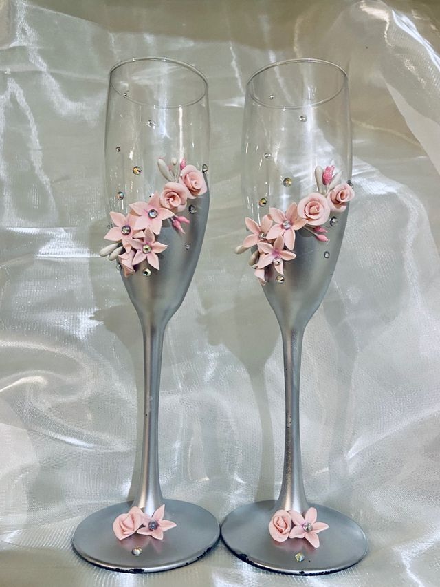 copas de boda.Vestido de novia