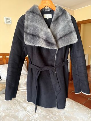 Chaquetón ante negro mujer