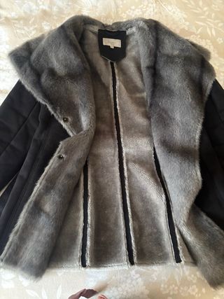 Chaquetón ante negro mujer