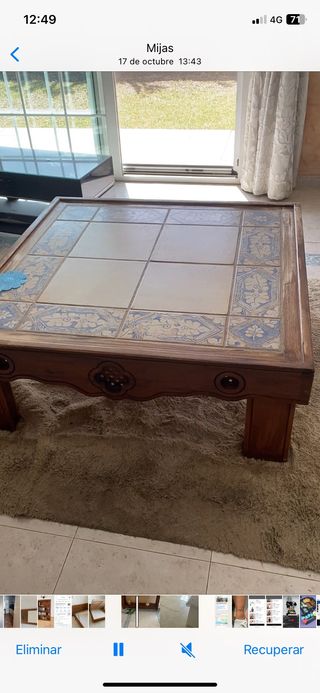 mesa salon Madera maciza