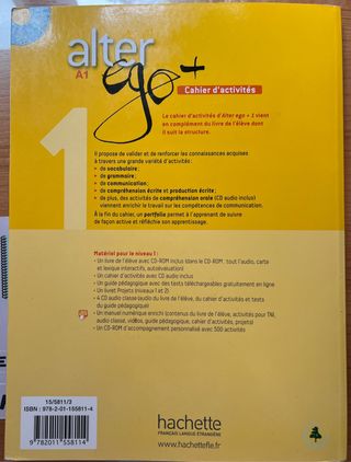 Cahier d'activités alterego+