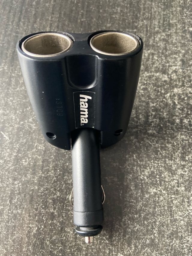 adaptador de mechero coche con dos entradas