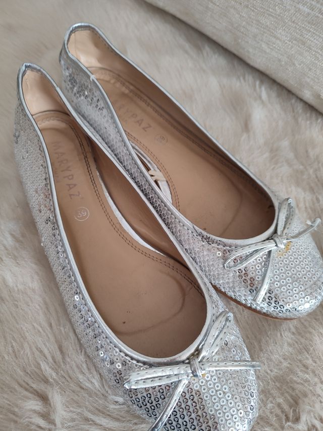 BAILARINAS DE LENTEJUELAS PLATEADAS