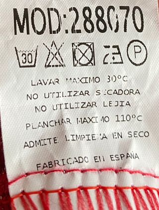 Camiseta roja y plateado manga larga mujer