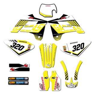 Adhesivos moto enduro Gas Gas EC 02-06 Amarilla