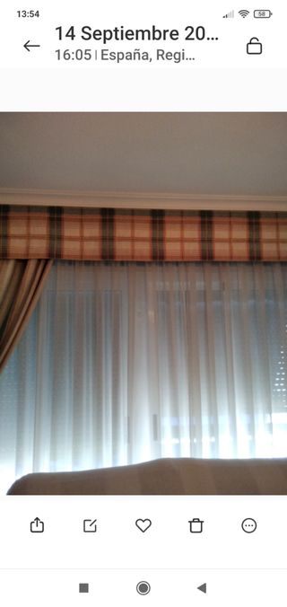 Cortinas salón ,falda mesa, cojines
