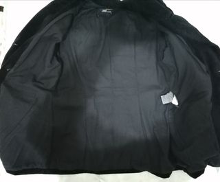 Chaqueton negro pana vintage, Zara
