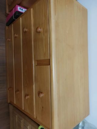 Armario cómoda y sinfonier de pino