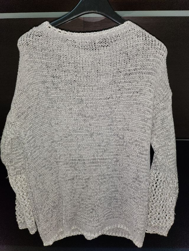 Maglione di cotone traforato