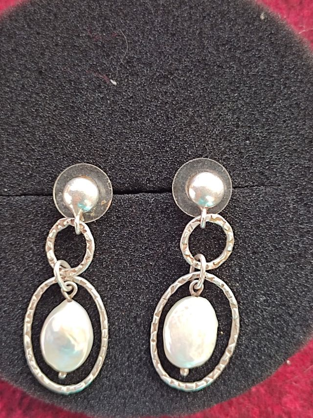 Pendientes de Plata con perla cultivada