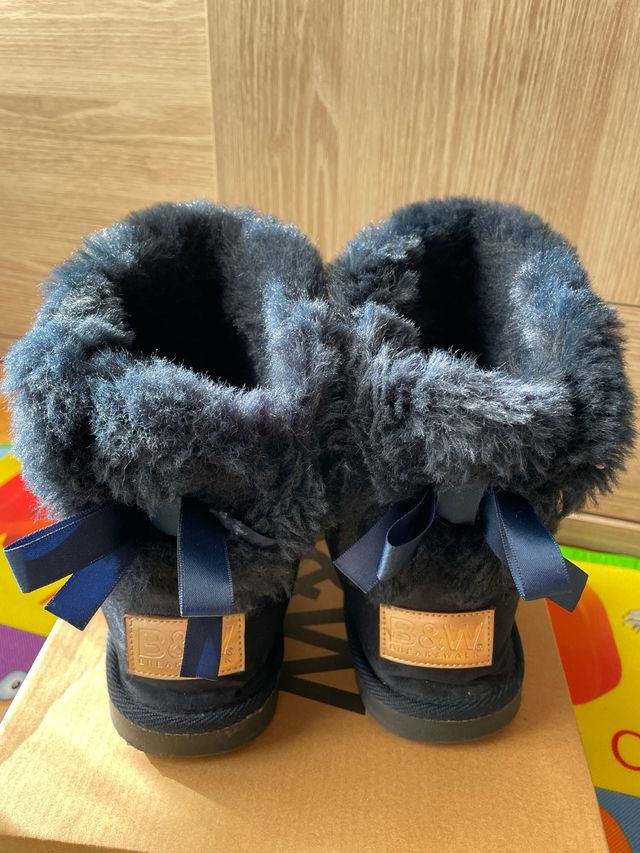 botas niña azul marino numero 37