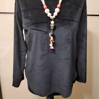 Maglia in ciniglia nero