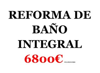 Reforma de baño  6800€