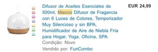 Difusor de Aromas Maxcio