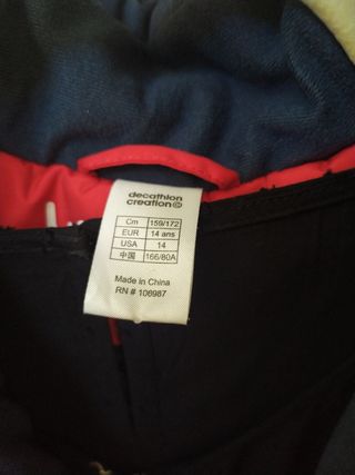 Chaqueta esqui decatlon niño