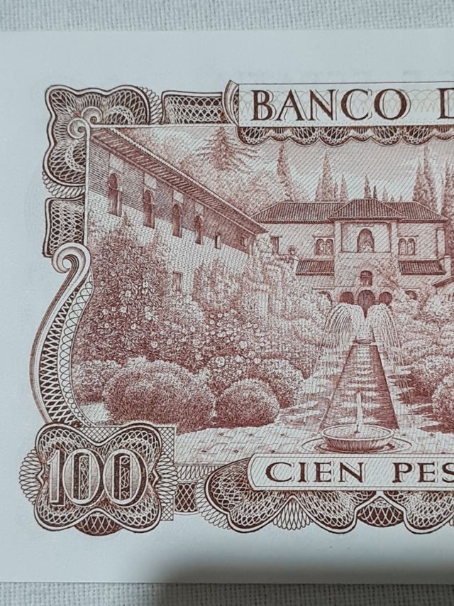 Billete 100 pesetas de 1970